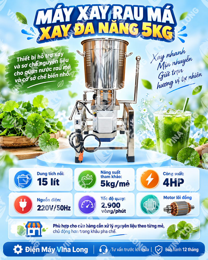MÁY XAY RAU MÁ XAY ĐA NĂNG 5KG