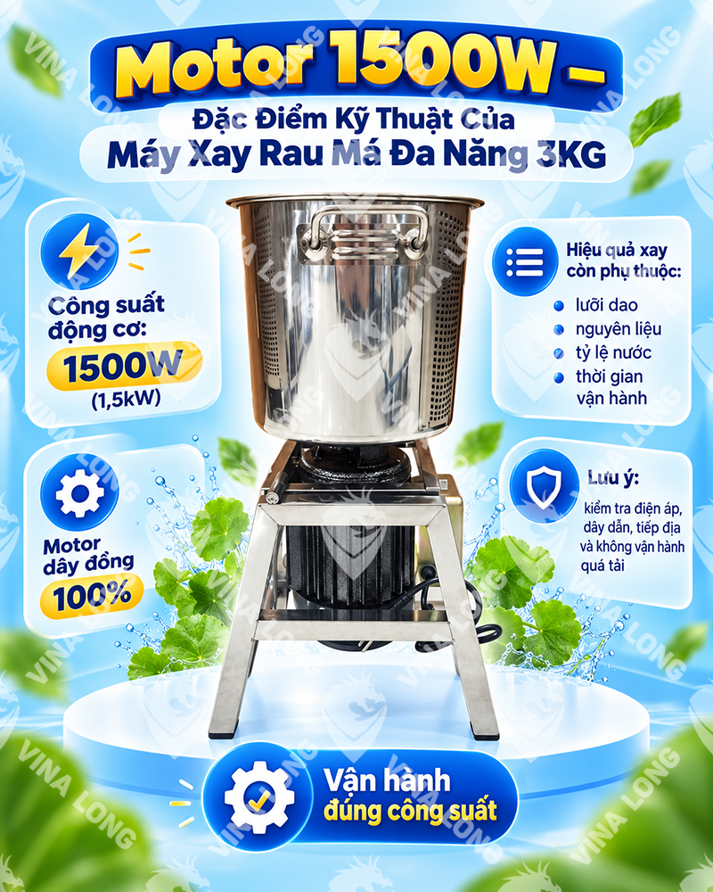 MÁY XAY RAU MÁ ĐA NĂNG 3KG