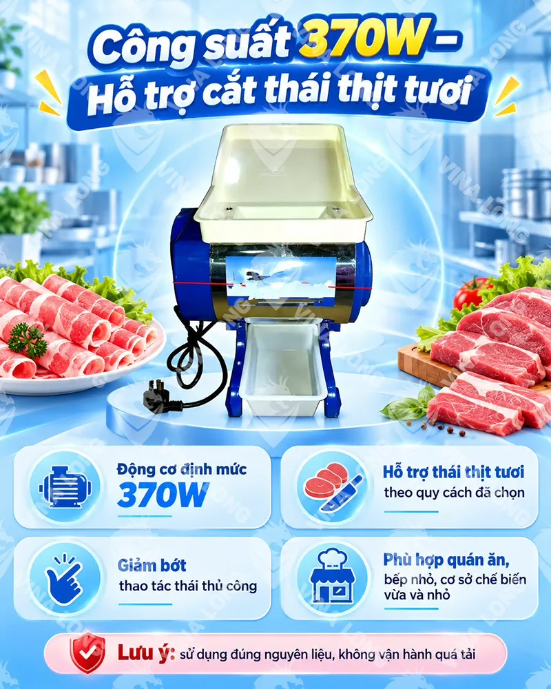 Máy Thái Thịt 70D - Thái Thịt Tươi Nhanh