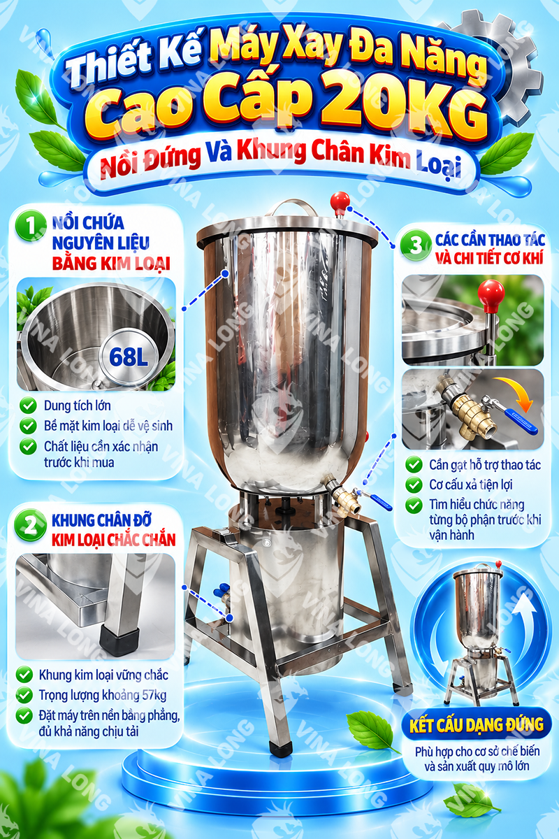 MÁY XAY ĐA NĂNG CAO CẤP 20KG