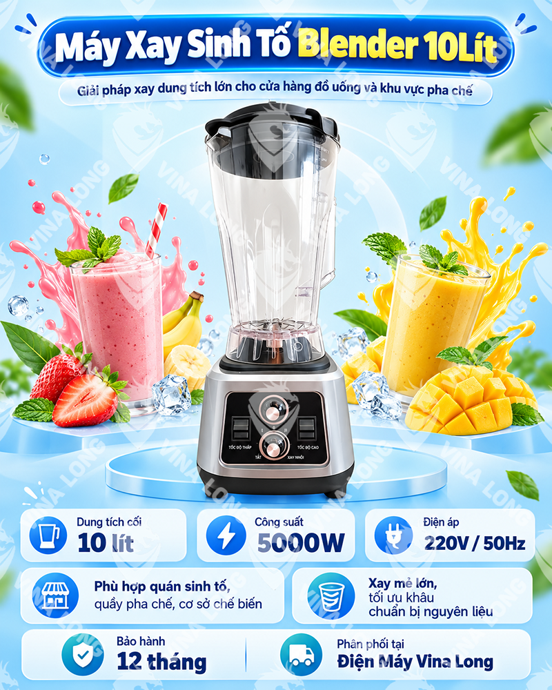 Máy Xay Sinh Tố Blender 10Lít