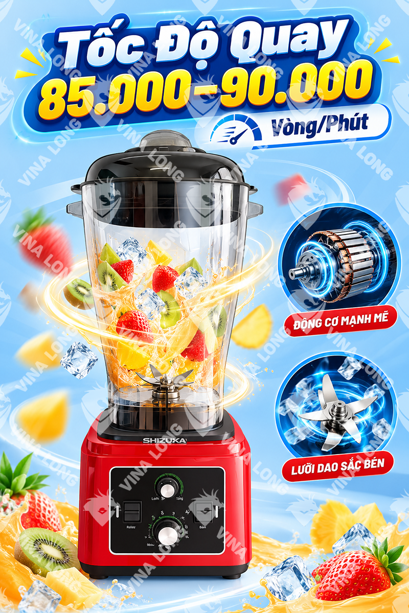 Máy Xay Sinh Tố Công Nghiệp Shizuka 11 lít