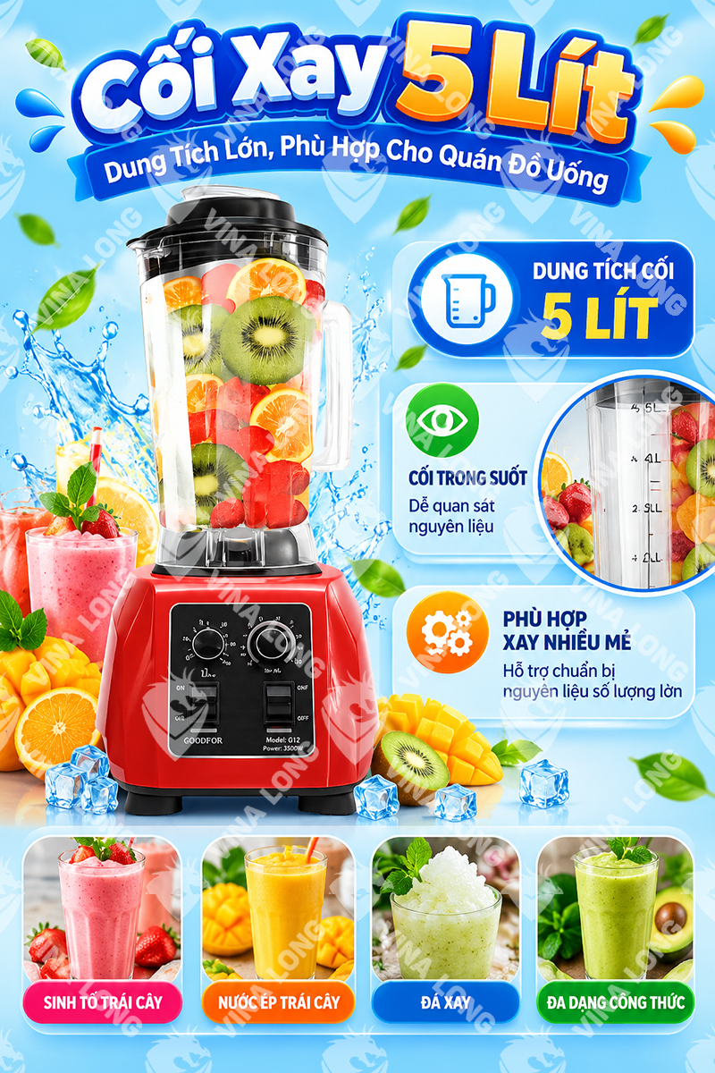 Máy Xay Sinh Tố G12 5Lít