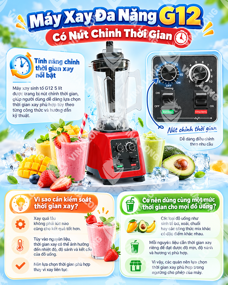 Máy Xay Sinh Tố G12 5Lít