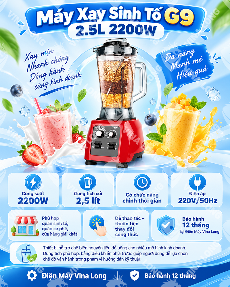 Máy Xay Sinh Tố G9 2.5L