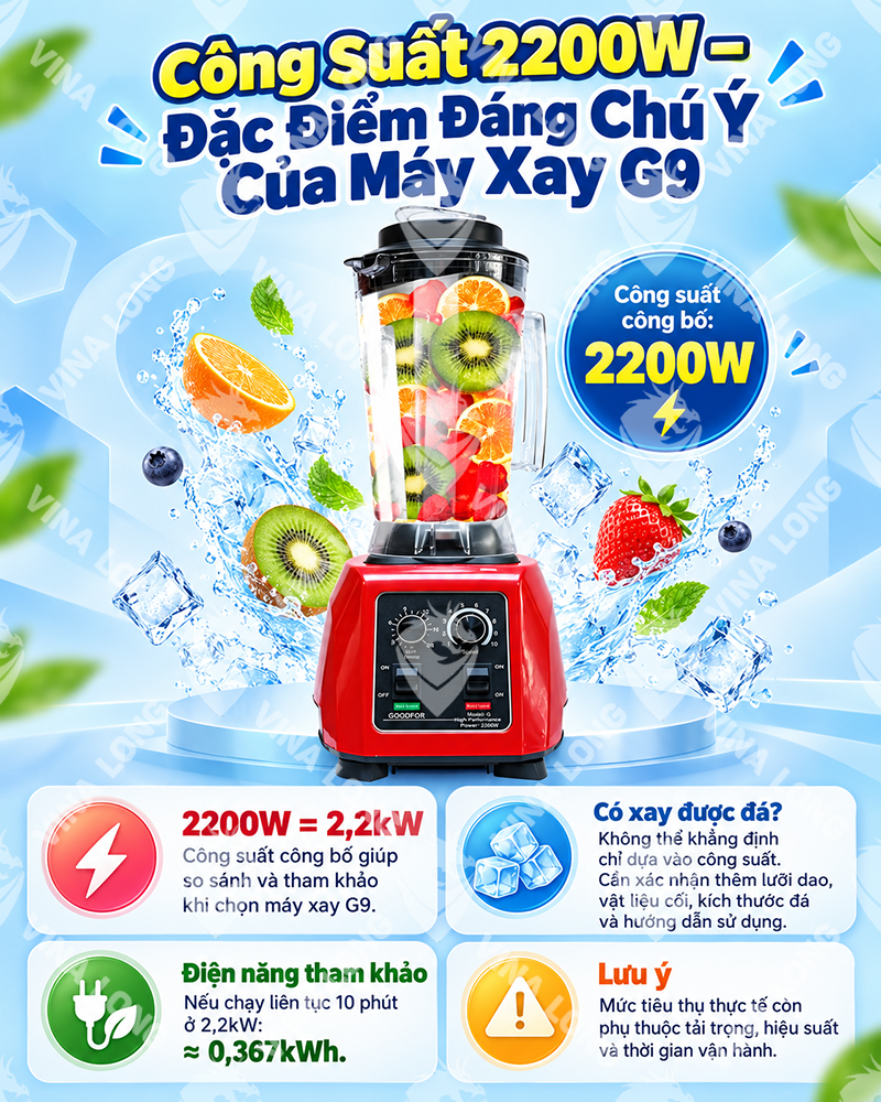 Máy Xay Sinh Tố G9 2.5L
