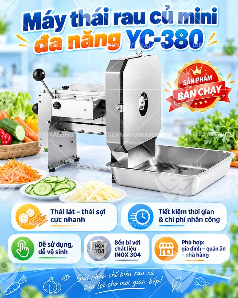 Máy thái rau củ mini đa năng YC-380