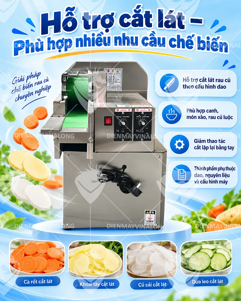 Máy thái rau củ quả YQC-801