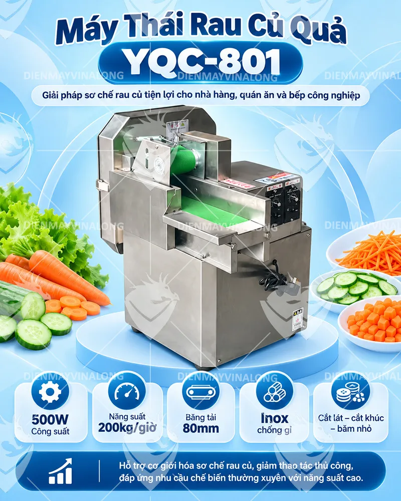 Máy thái rau củ quả YQC-801