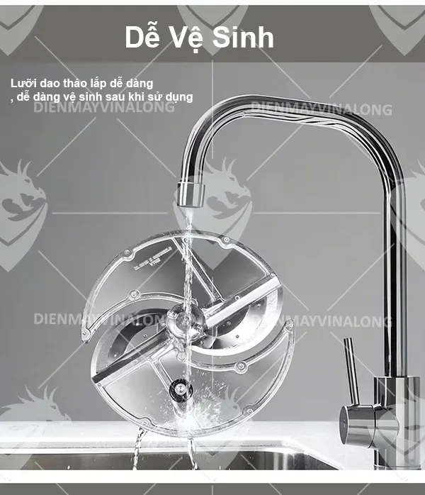 Máy thái rau củ quả Mini đa năng HL02 dễ vệ sinh