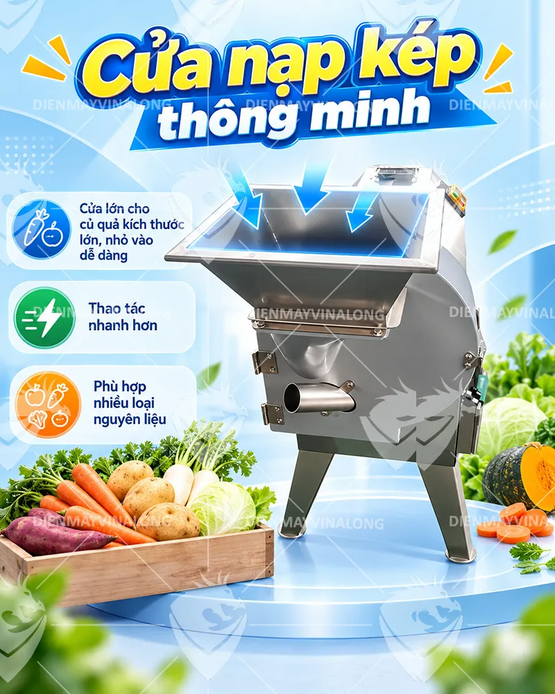 Máy thái rau củ công nghiệp YQC-802