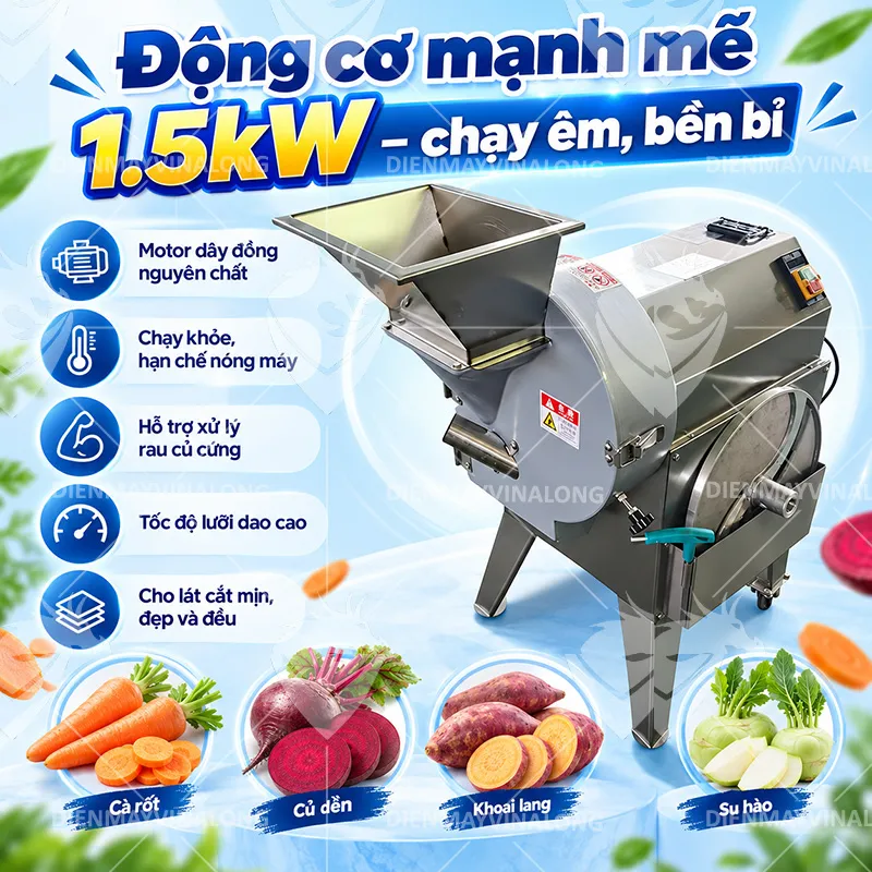 Máy thái rau củ công nghiệp YQC-802