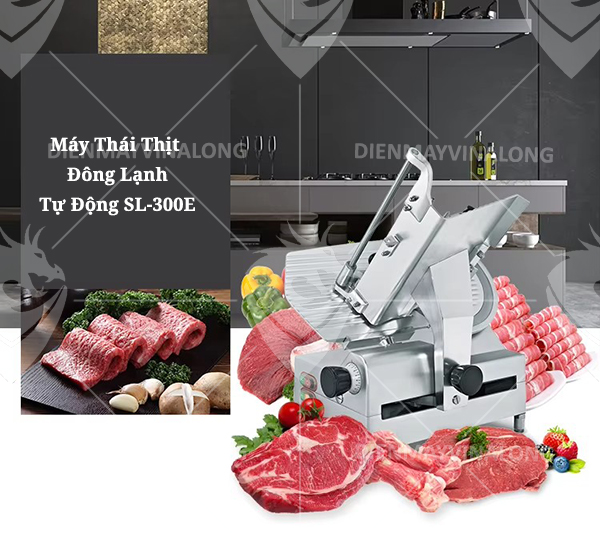 Máy Thái Thịt Đông Lạnh Tự Động SL-300E Chính Hãng 