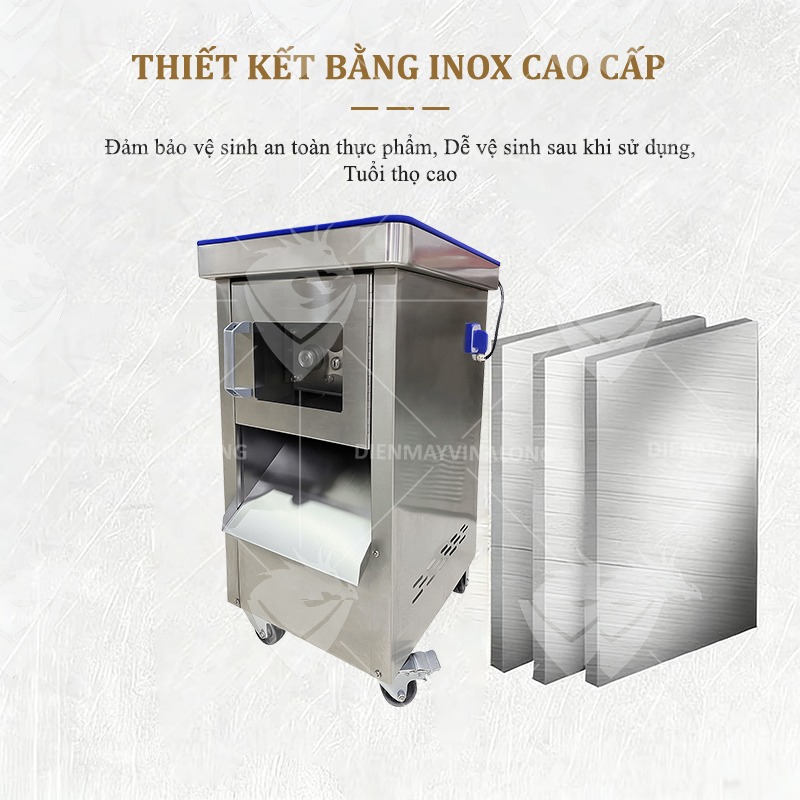 MÁY THÁI THỊT TƯƠI CÔNG NGHIỆP DP-3000 ĐƯỢC LÀM BẰNG INOX CAO CẤP