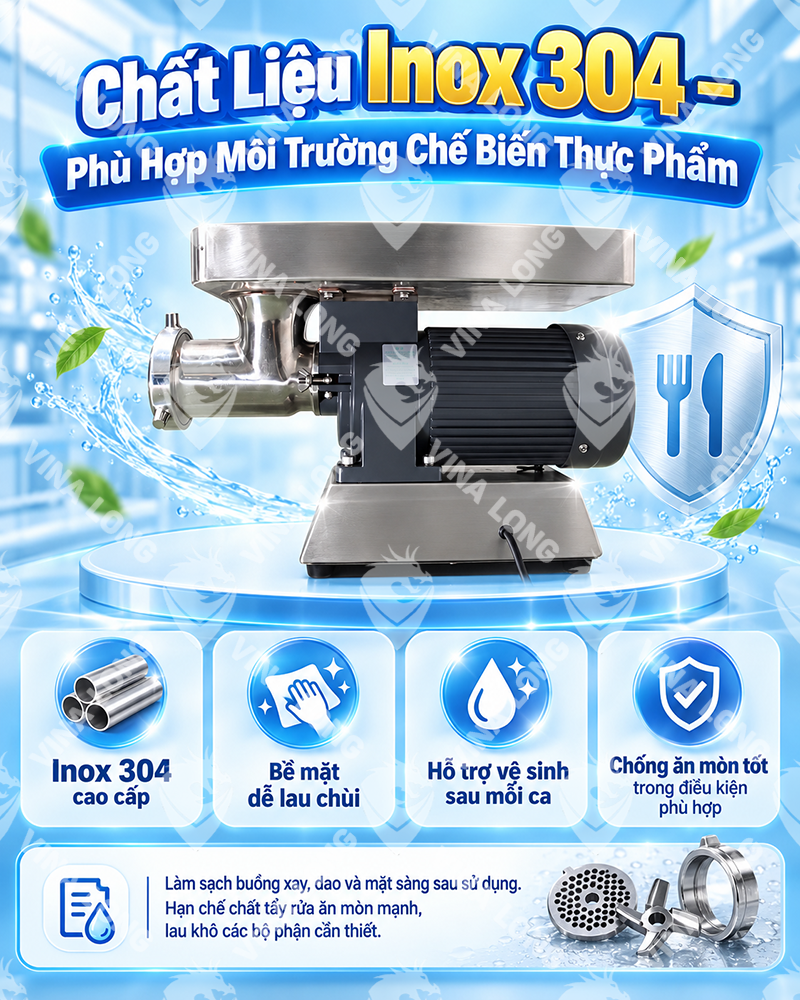 MÁY XAY THỊT CÔNG NGHIỆP VINA-32S