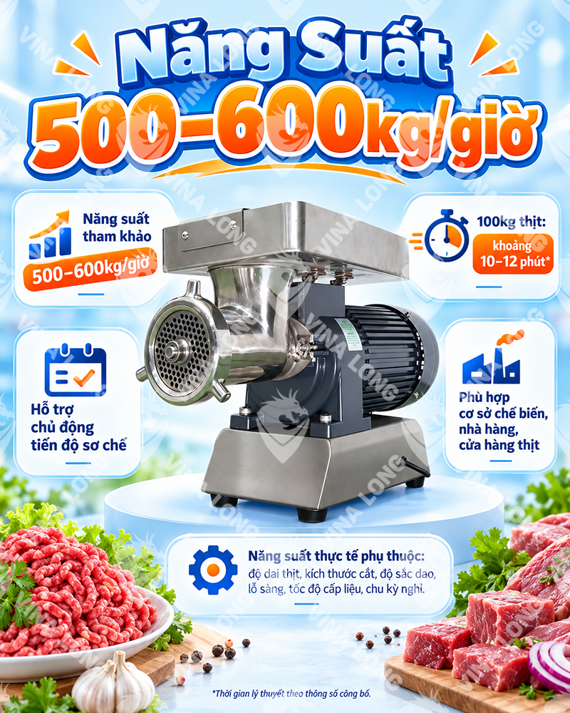 MÁY XAY THỊT CÔNG NGHIỆP VINA-32S