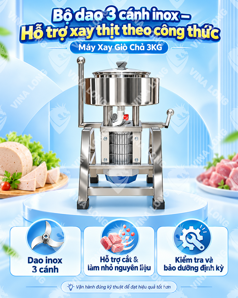 Máy Xay Giò Chả 3KG