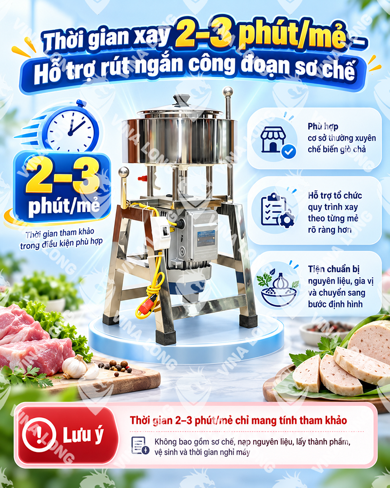 Máy Xay Giò Chả 4KG