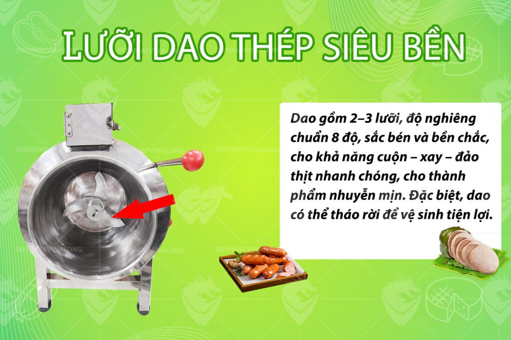 Máy xay giò chả 12kg