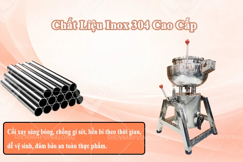 Máy Xay Giò Chả 5kg làm bằng inox