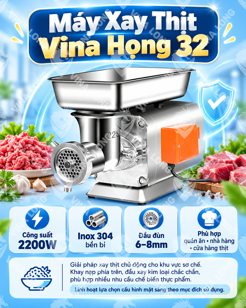 Máy Xay Thịt Vina Họng 32