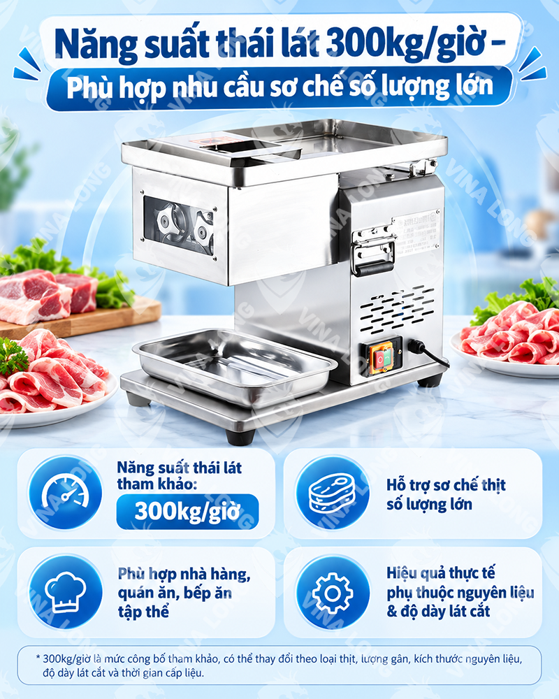 Máy Thái Thịt Tươi Sống QX-260